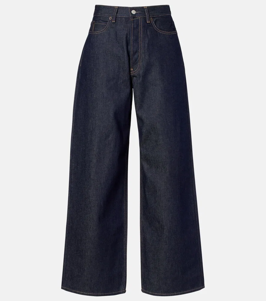 Джинсы средней посадки с широкими штанинами, 1981 год Acne Studios, синий