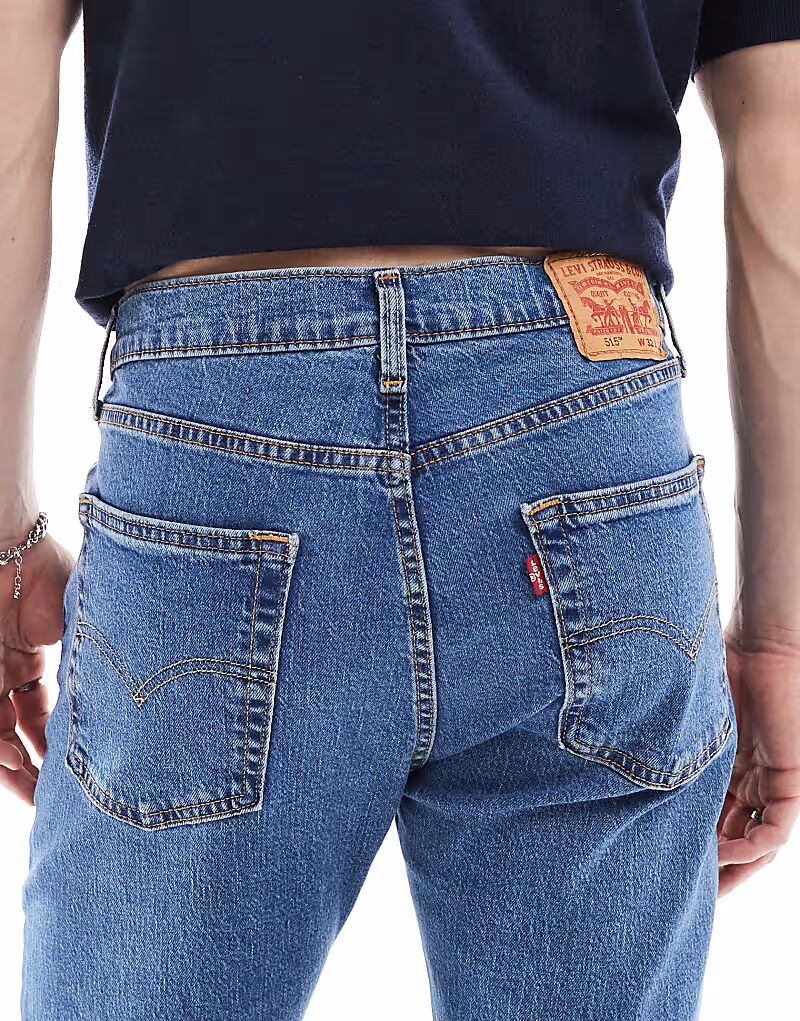 Джинсы Levi's 515 Slim Tapered Fit, цвет средне-выбеленный — фото 4