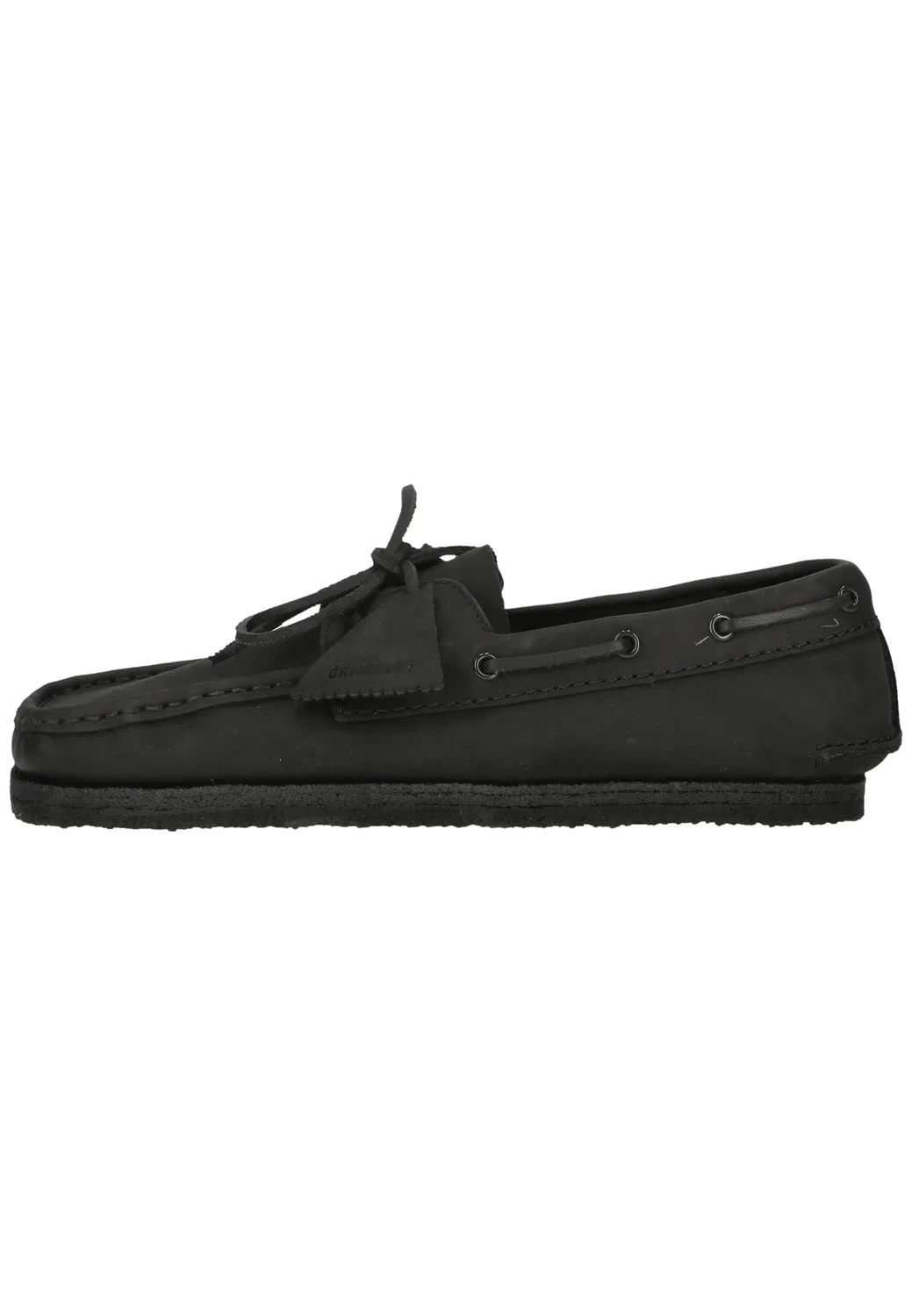 Сникерсы Godney Boat, Clarks, черная кожа — фото 3