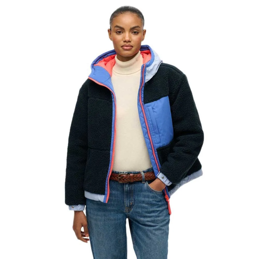 

Куртка Superdry Vintage Sherpa, синий