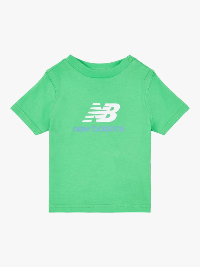 

Футболка с наборным логотипом из детского джерси New Balance, цвет Green Apple
