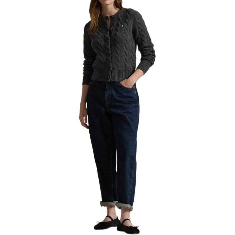 Топ Women's Gray Heather Polo Ralph Lauren, серый — фото 4