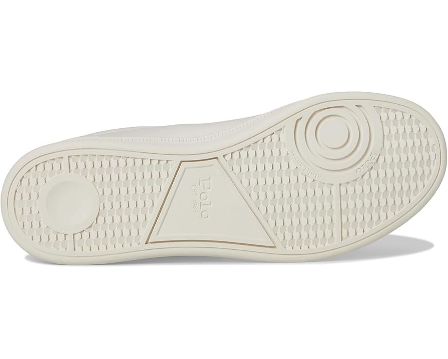 Кроссовки Polo Ralph Lauren Heritage Court II Leather Sneakers, цвет White/Navy/Wine — фото 3