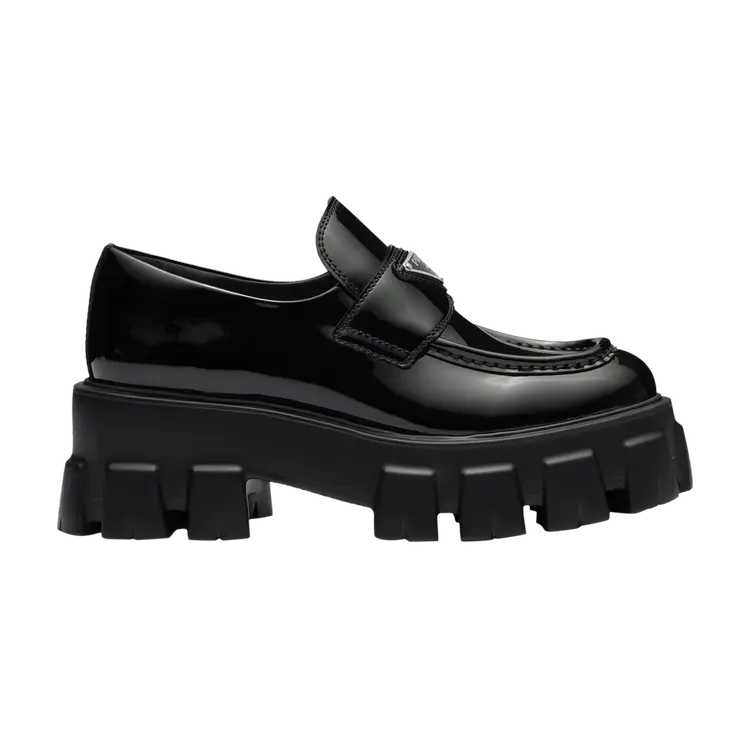Лоферы Prada Wmns Monolith Patent Leather Loafer, черный