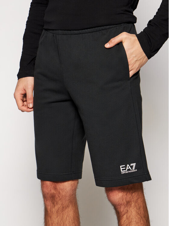 

Спортивные шорты regular fit Ea7 Emporio Armani, черный