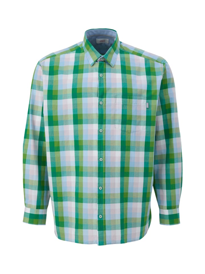 

s.Oliver Рубашка цвета 74N3_бамбуковый зеленый