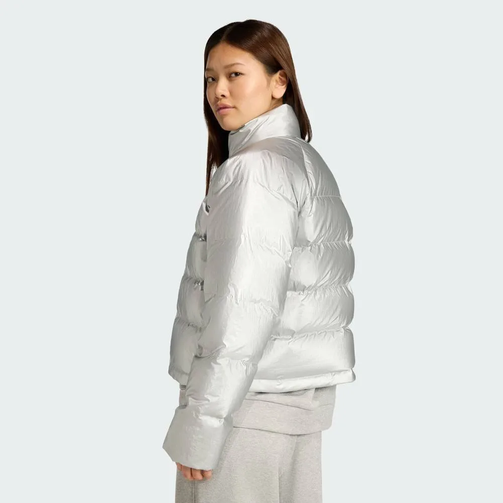 Пуховая куртка Helionic Holiday Climawarm Adidas, Silver — фото 2