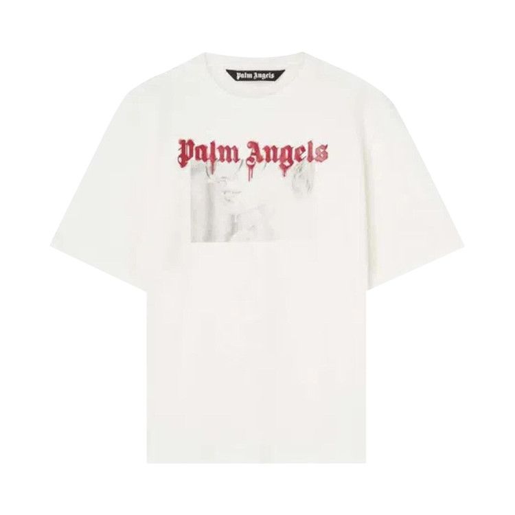 

Футболка Palm Angels Portrait Pencil Classic Tee, Off White/Red