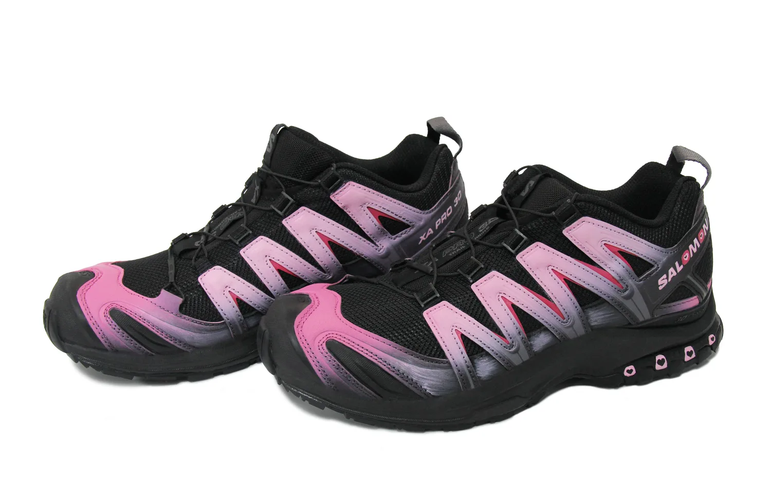 SALOMON Кроссовки для бега XA PRO 3D Abrasion Resistant Low top Unisex Black Pink — фото 4