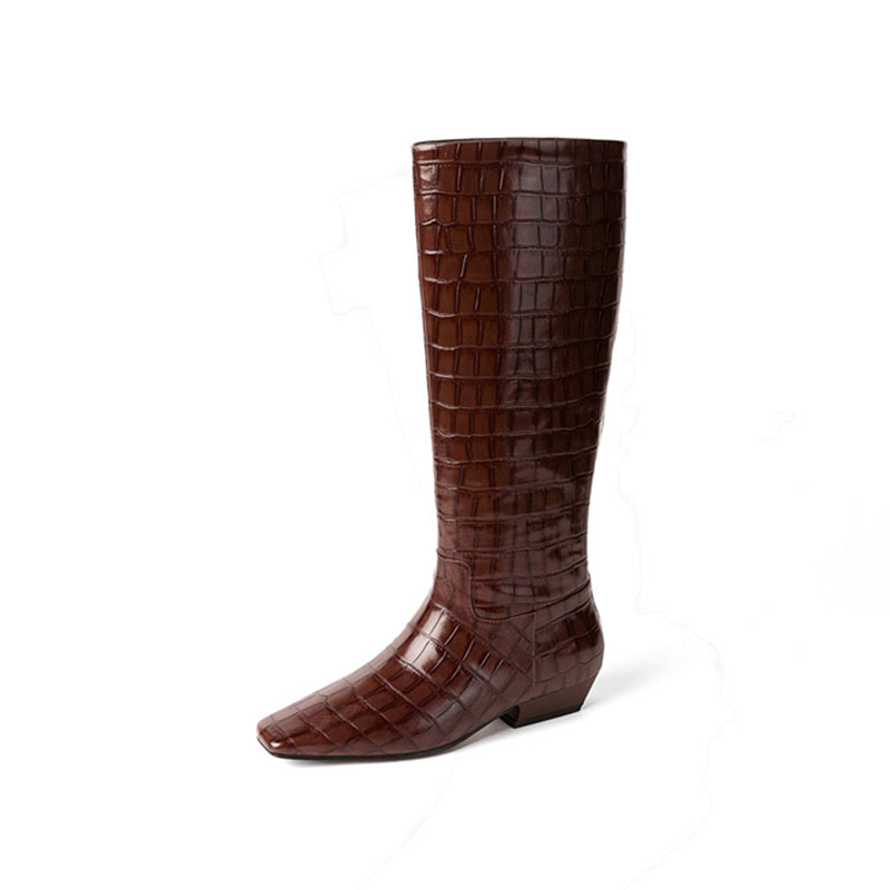 Echo&yolo Короткие сапоги женские Brown Stone Pattern, цвет Brown Stone Pattern