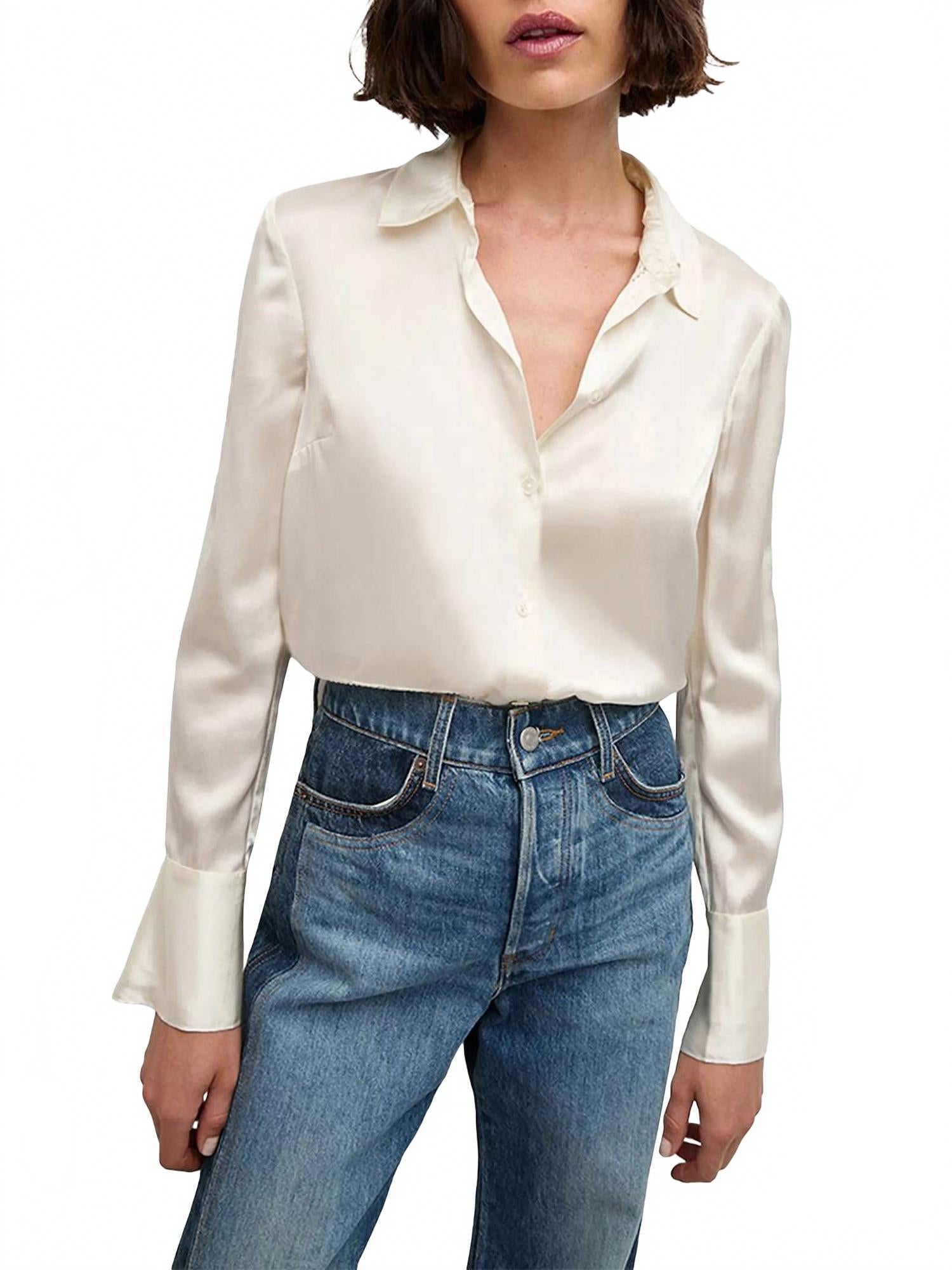 

Топ Monique цвета слоновой кости Veronica Beard