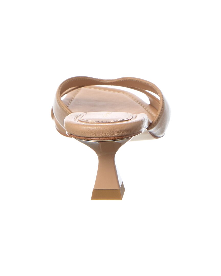 Stuart Weitzman Miami 50 Leather Sandal, Tan — фото 3