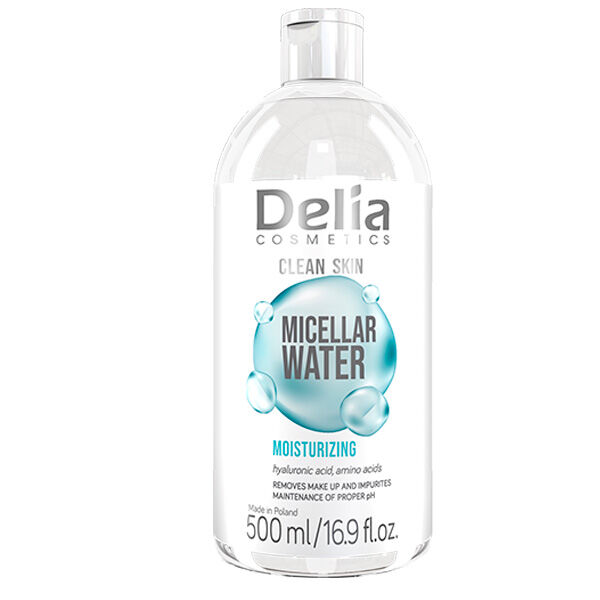 

Мицеллярная жидкость для снятия макияжа, 500 мл Delia Clean skin