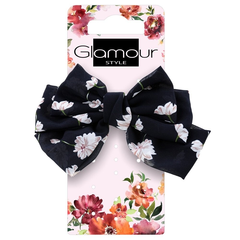 

Заколка-автомат Glamour с бантиком