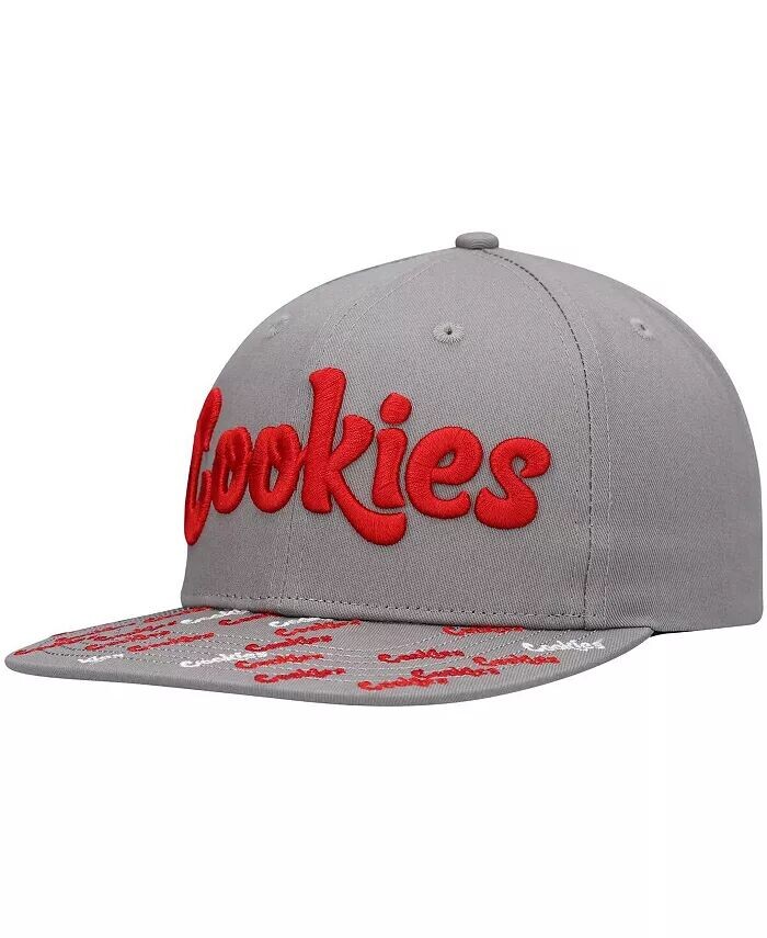 

Мужская серая шляпа Snapback с тройным лучом Cookies