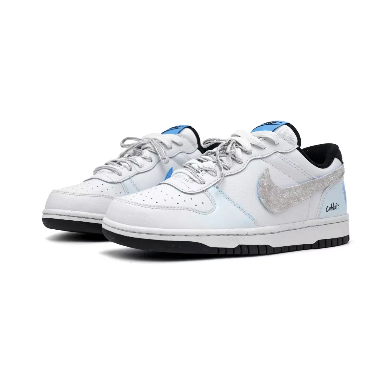 Кроссовки кожаные Nike Big Ice Light Cyan — фото 4