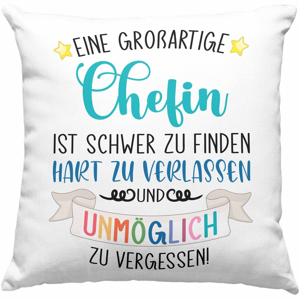 

Тренд - Boss Farewell Farewell Gift Boss Декоративная подушка с наполнителем 40x40 с надписью Great Boss Gift Idea (серый) Trendation