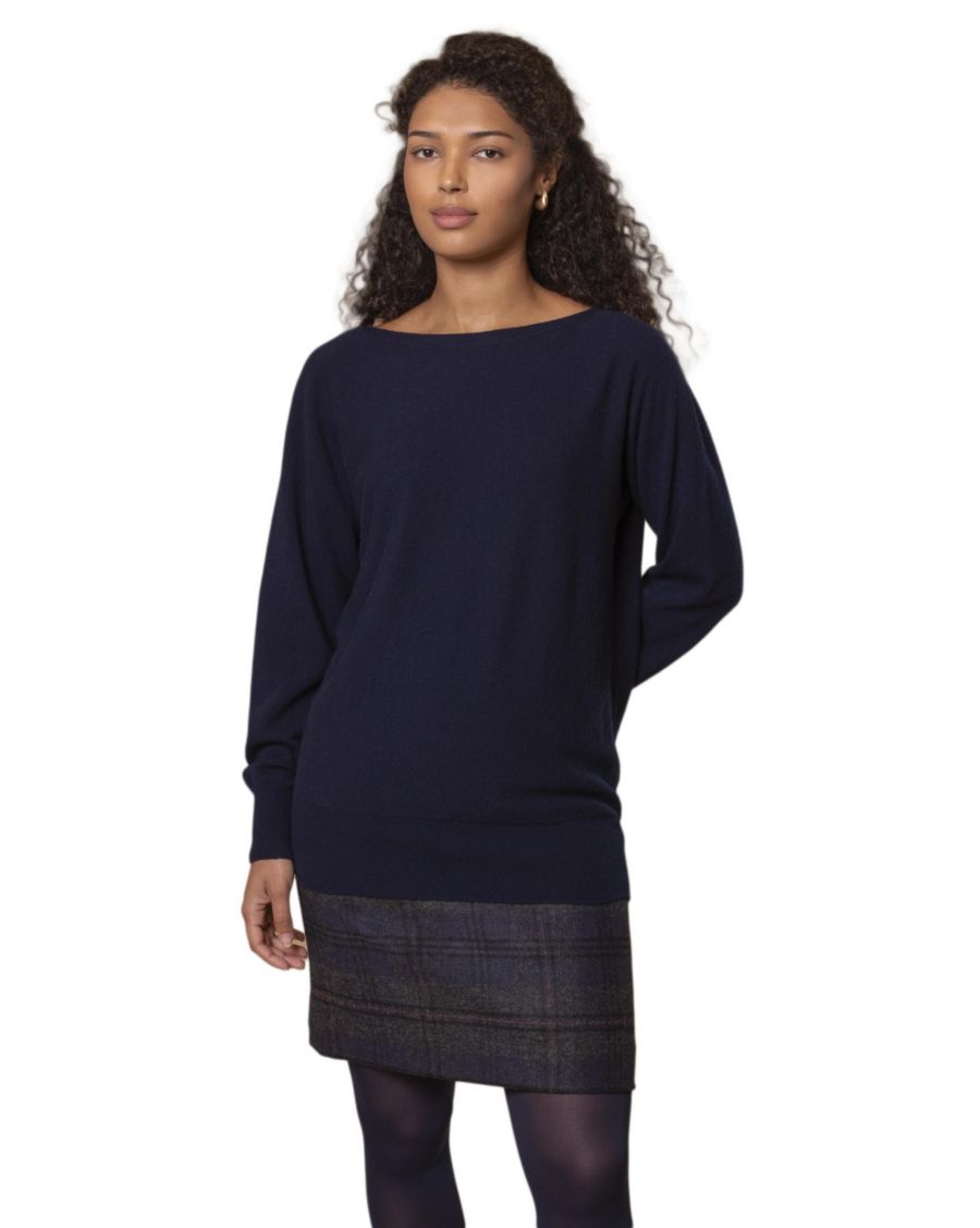 

Женский свитер Geelong с вырезом-лодочкой Celtic & Co, Dark navy