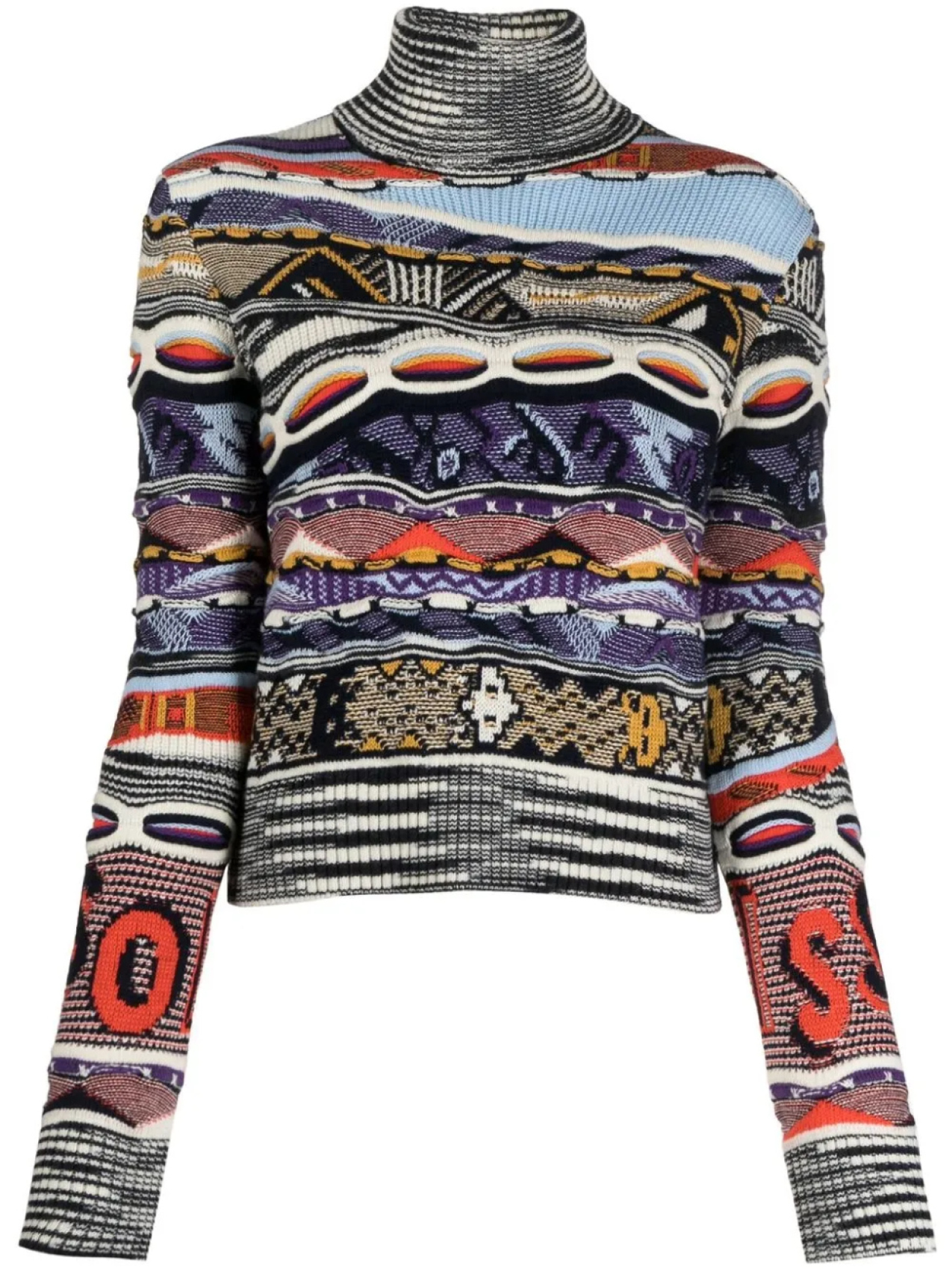 

Джемпер с высоким воротником Missoni, фиолетовый