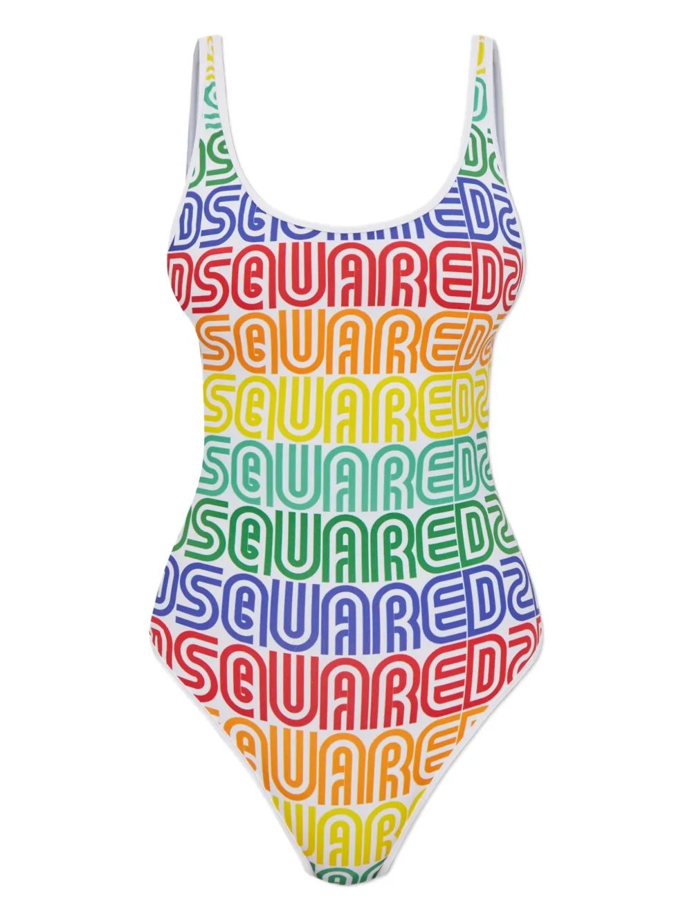 

Купальник с логотипом DSQUARED2, белый