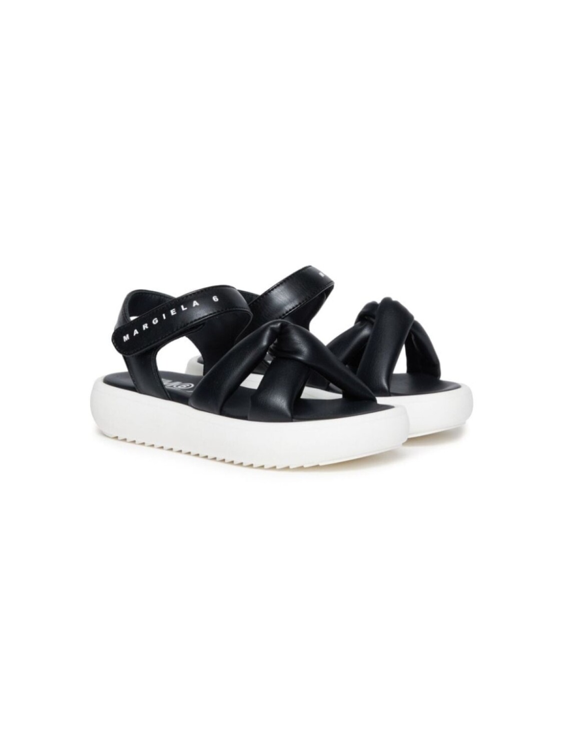 

MM6 Maison Margiela Kids сандалии с логотипом, черный