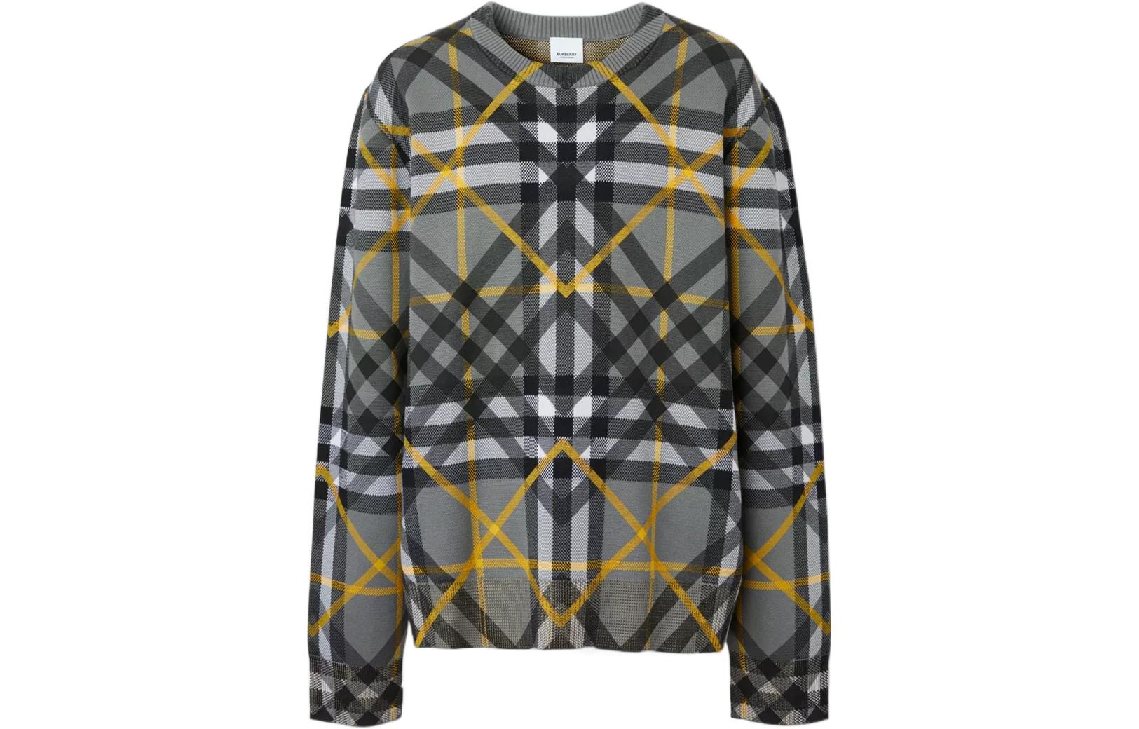 

Мужской многослойный клетчатый джемпер из хлопкового жаккарда Burberry, Storm Gray+Shopping Bag Packaging (Shopping Bag Included)