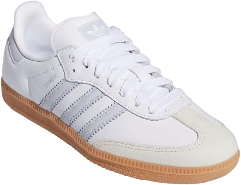 Мужские кроссовки Adidas Samba, белый/синий — фото 4