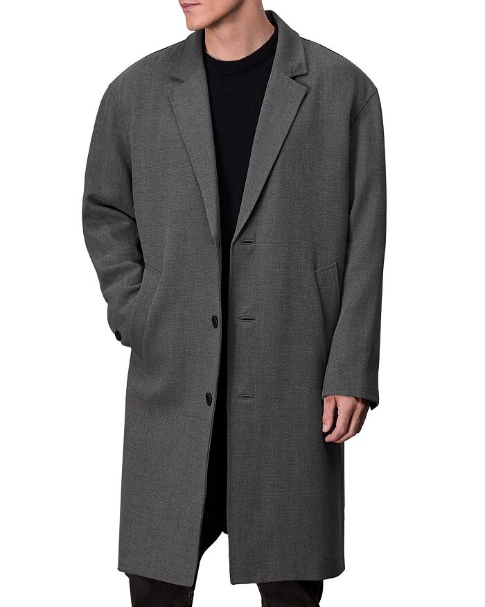 

Верхнее пальто из шерсти и льна rag &bone Lance rag & bone, серый