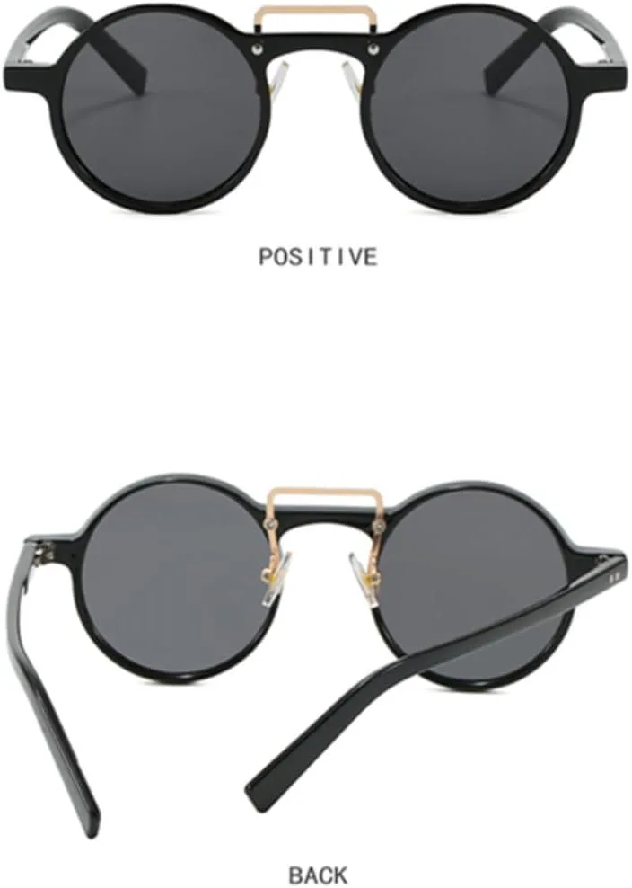 

Маленькие круглые солнцезащитные очки для мужчин и женщин в стиле ретро-панк с градиентным покрытием и защитой от УФ-излучения UV400 TOIPASTN, 13167-c11