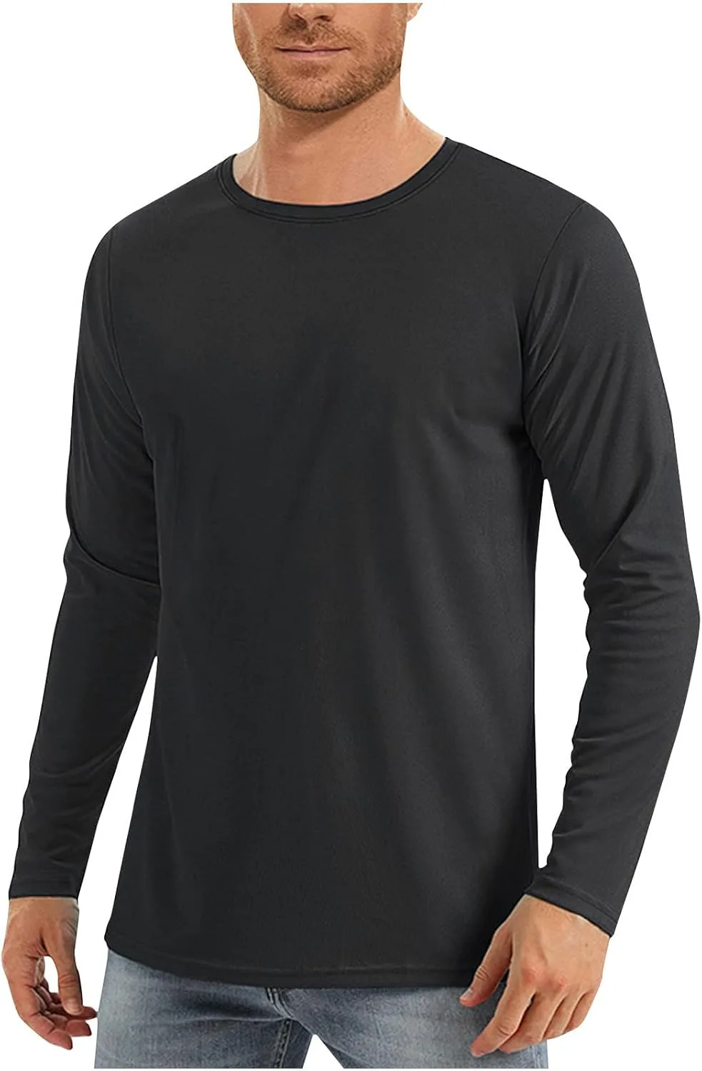 

Мужская футболка с длинным рукавом UPF 50 для плавания и активного отдыха