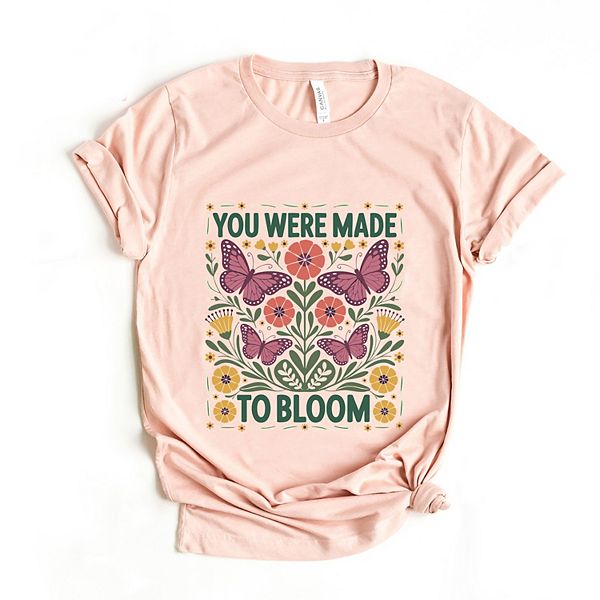 

Футболка с принтом You were made to bloom Simply Sage Market, Blush, Зеленый, Футболка с принтом You were made to bloom Simply Sage Market, Blush