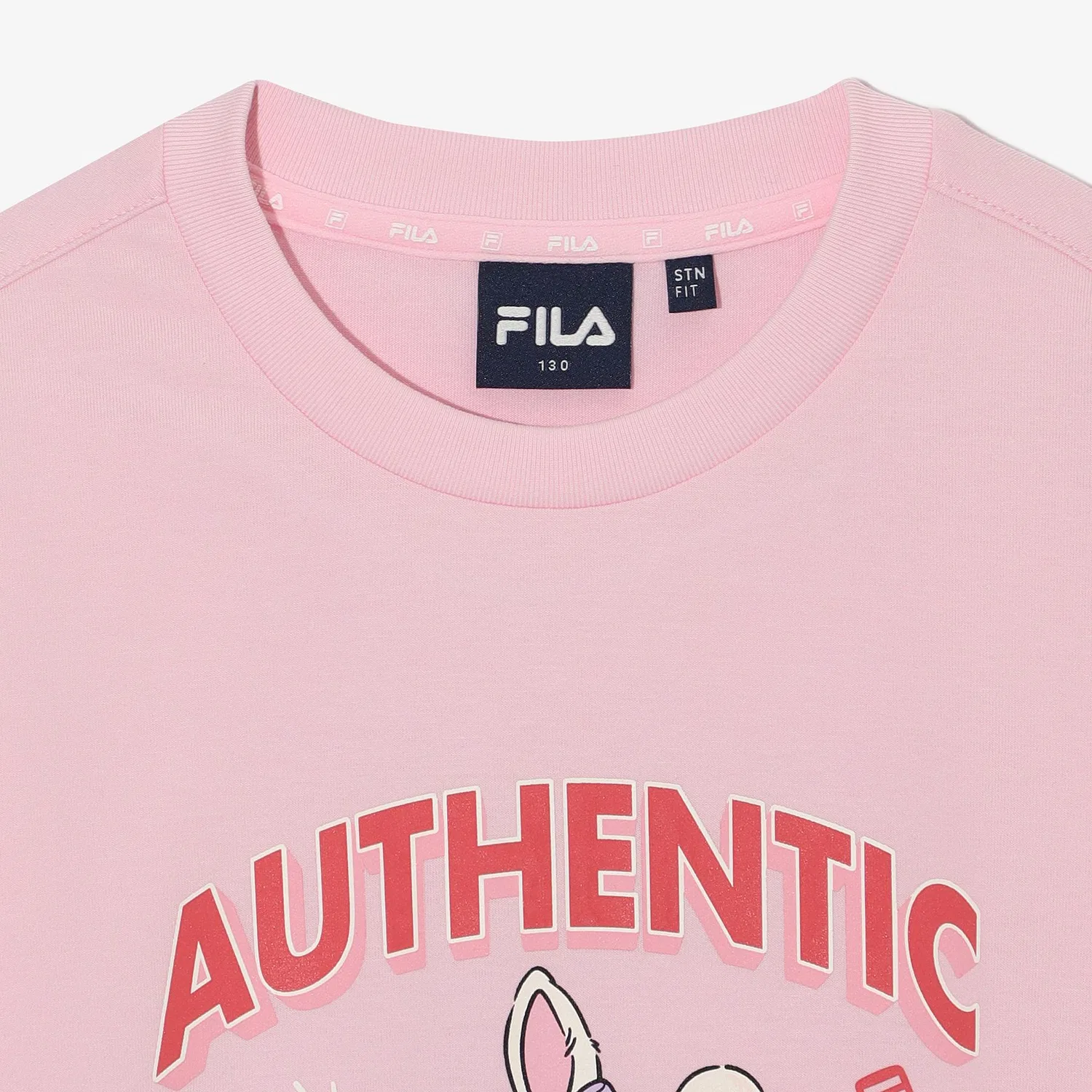 Детская футболка с длинным рукавом с графическим принтом Buddy розовая от Fila Kids — фото 3