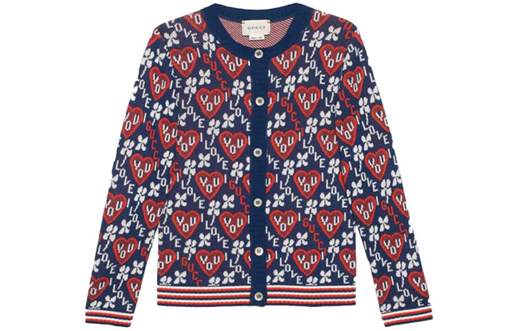 

Кардиган детский Gucci, синий / красный