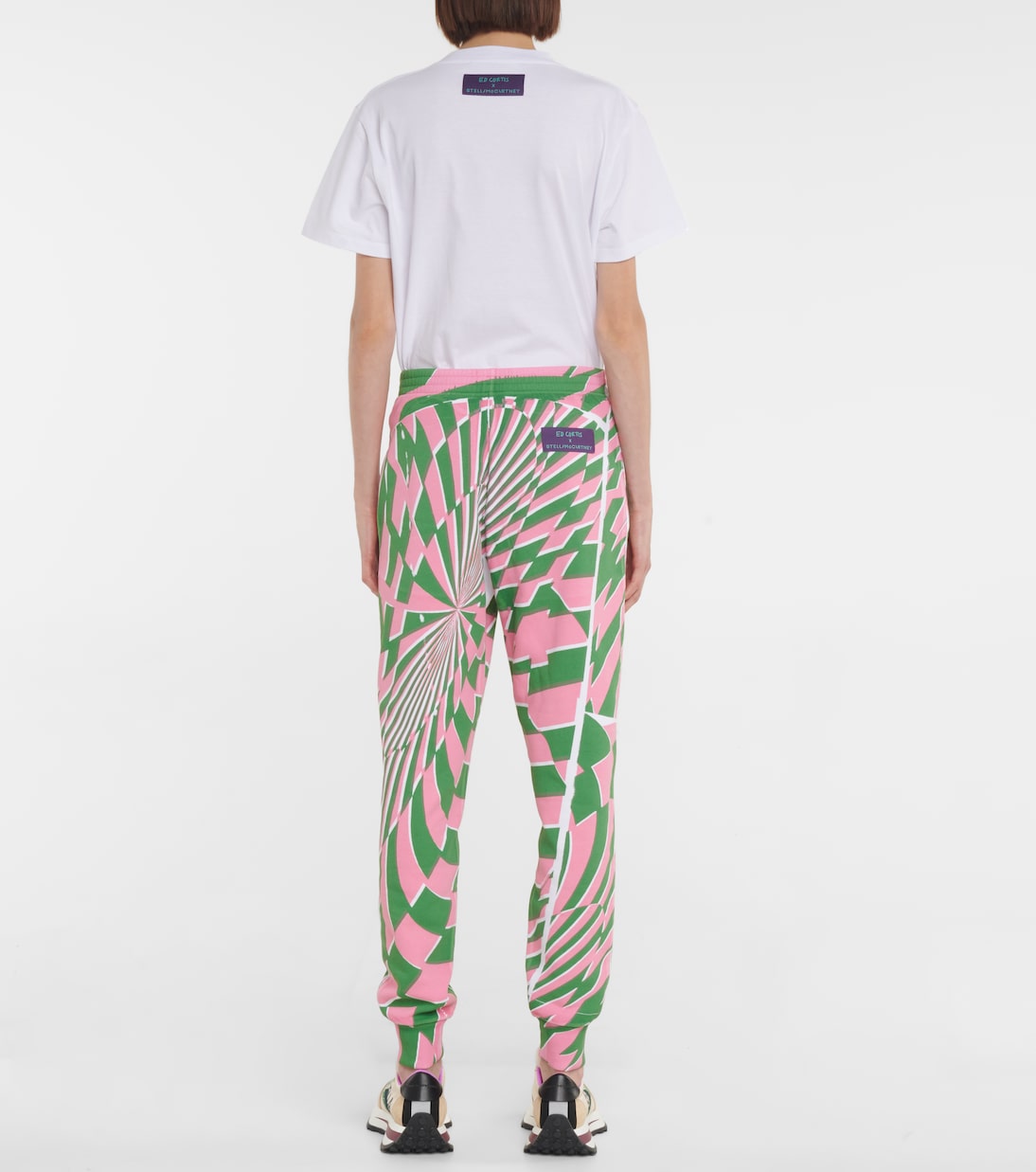 Хлопковые спортивные штаны с принтом x Ed Curtis Stella McCartney, разноцветный — фото 3