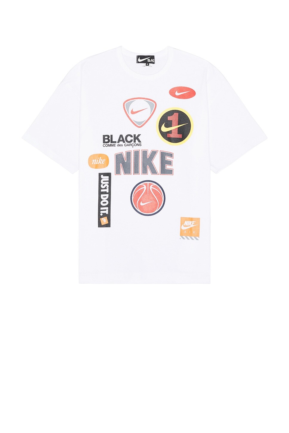 

Футболка из коллаборации с Nike Comme Des Garcons Black, белый