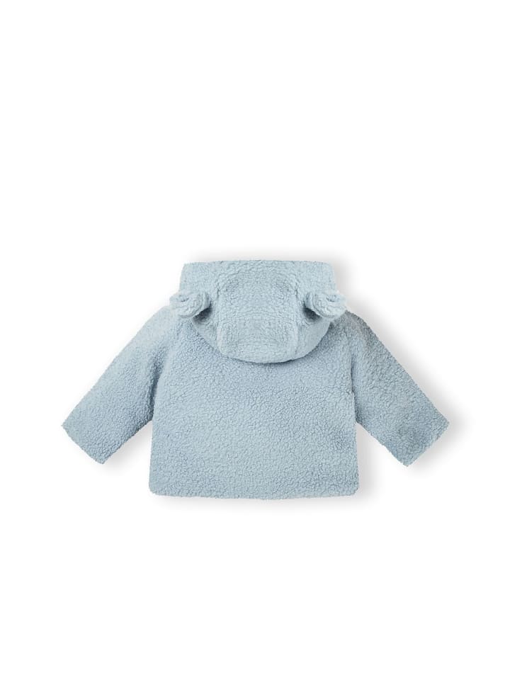 Minoti Куртка из искусственного меха 25BABYFUR12 светло-голубого цвета — фото 2