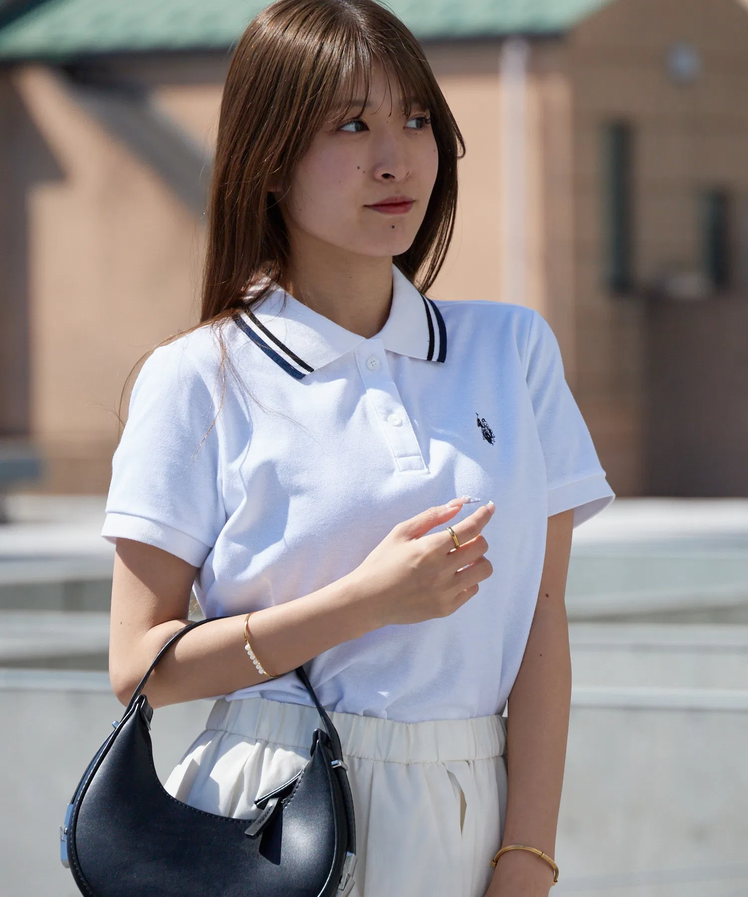Футболка-поло с вышитым логотипом US POLO ASSN. Line Design, коллекция весна/лето 2026. — фото 4