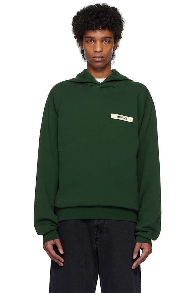 

Грубозернистый худи Jacquemus, зеленый