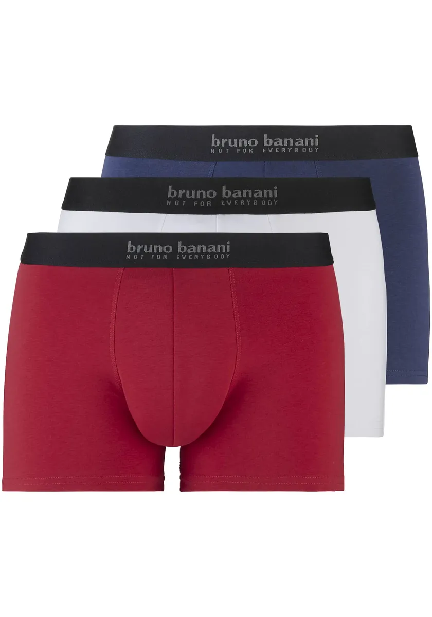 

Боксеры Bruno Banani "Short 3Pack Energy Cotton" (3 шт. в упаковке), с надписью на поясе, белый