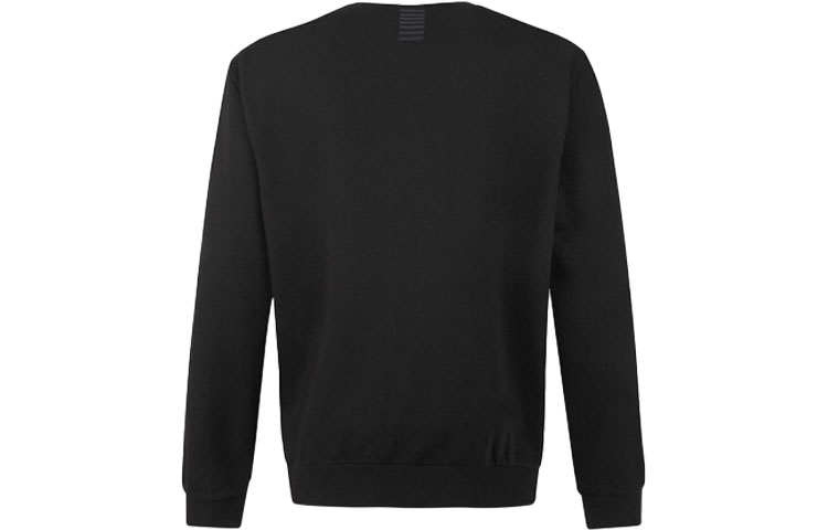 Emporio Armani Мужская толстовка EA7, черная, с круглым вырезом, средней и стандартной длины — фото 4