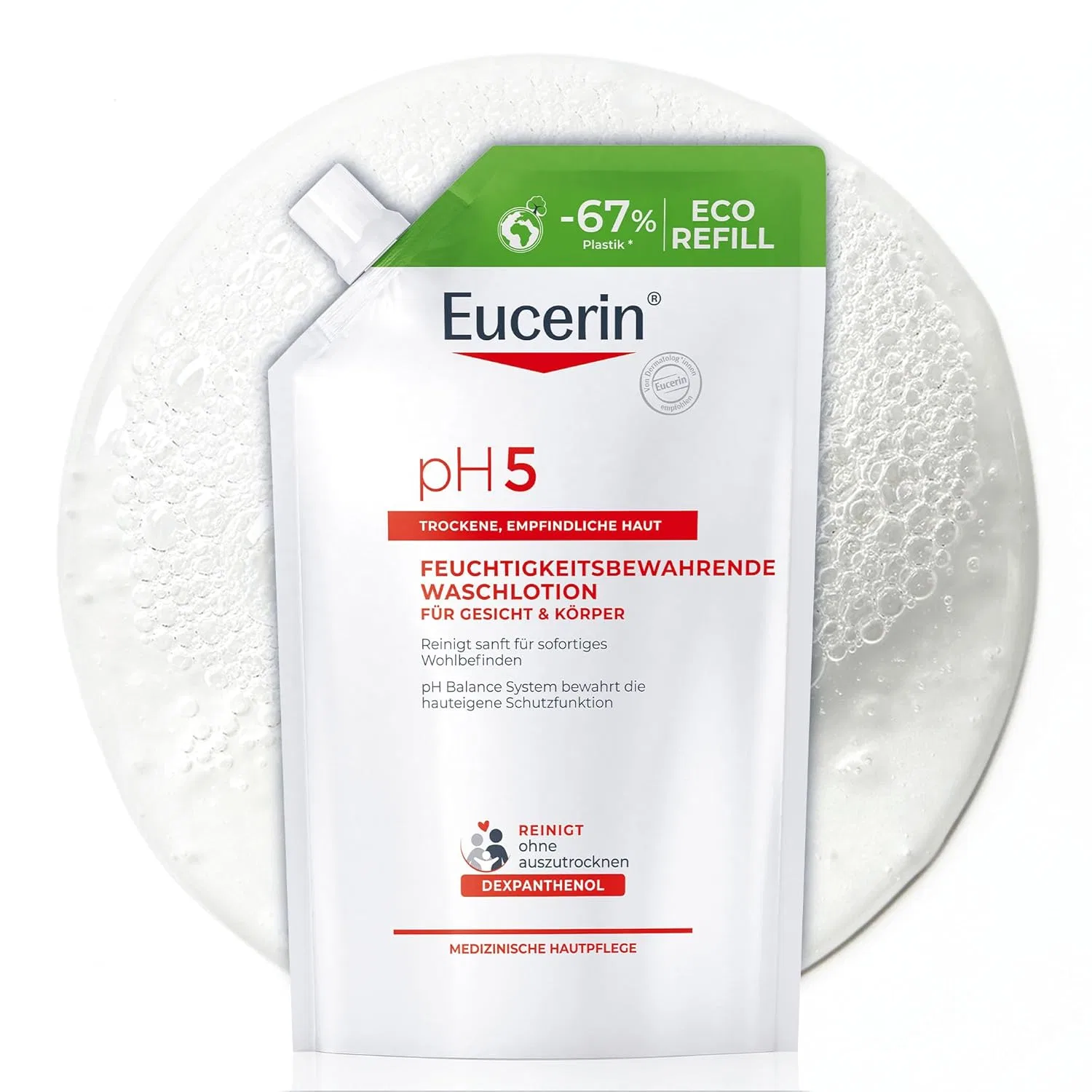 Лосьон Eucerin — Увлажняющий для умывания pH5, сменный блок