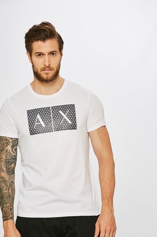 

Хлопковая футболка 8NZTCK.Z8H4Z.NOS Armani Exchange, белый