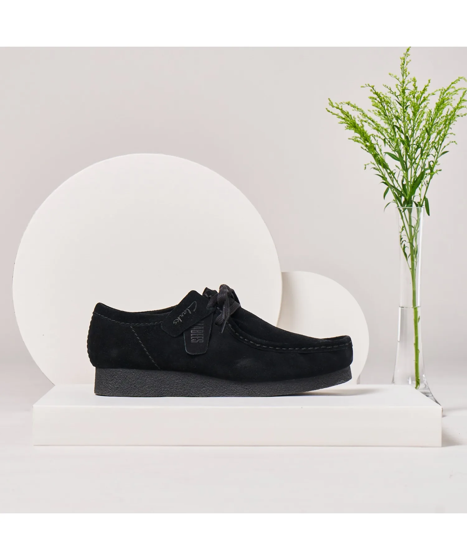 Мужские мокасины водонепроницаемые WallabeeEVO WP Clarks бежевые — фото 2