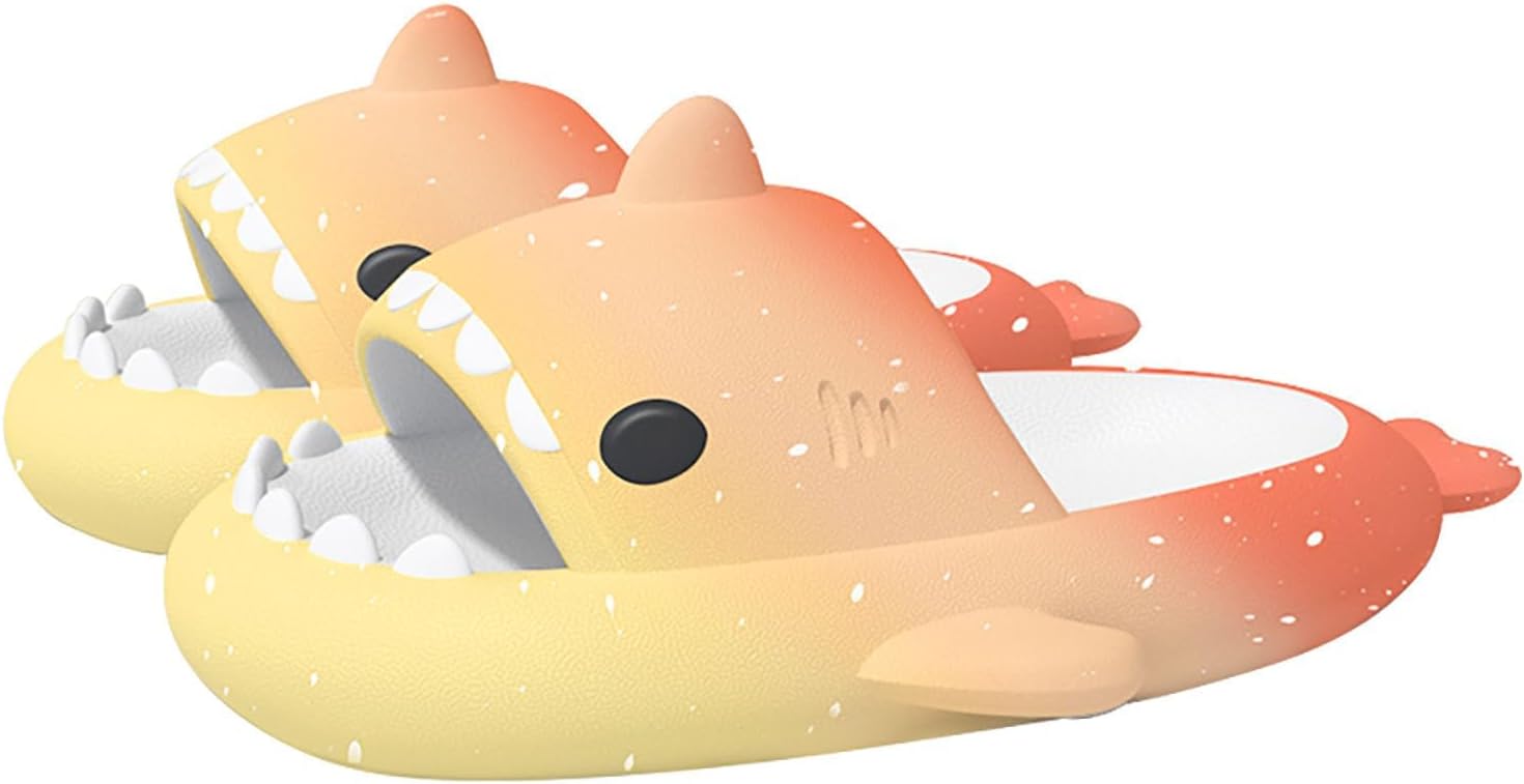 

Тапочки «Акула под звездным светом», забавные тапочки «Облачная акула», противоскользящие, быстро сохнущие, для мужчин и женщин Generic, кремовый