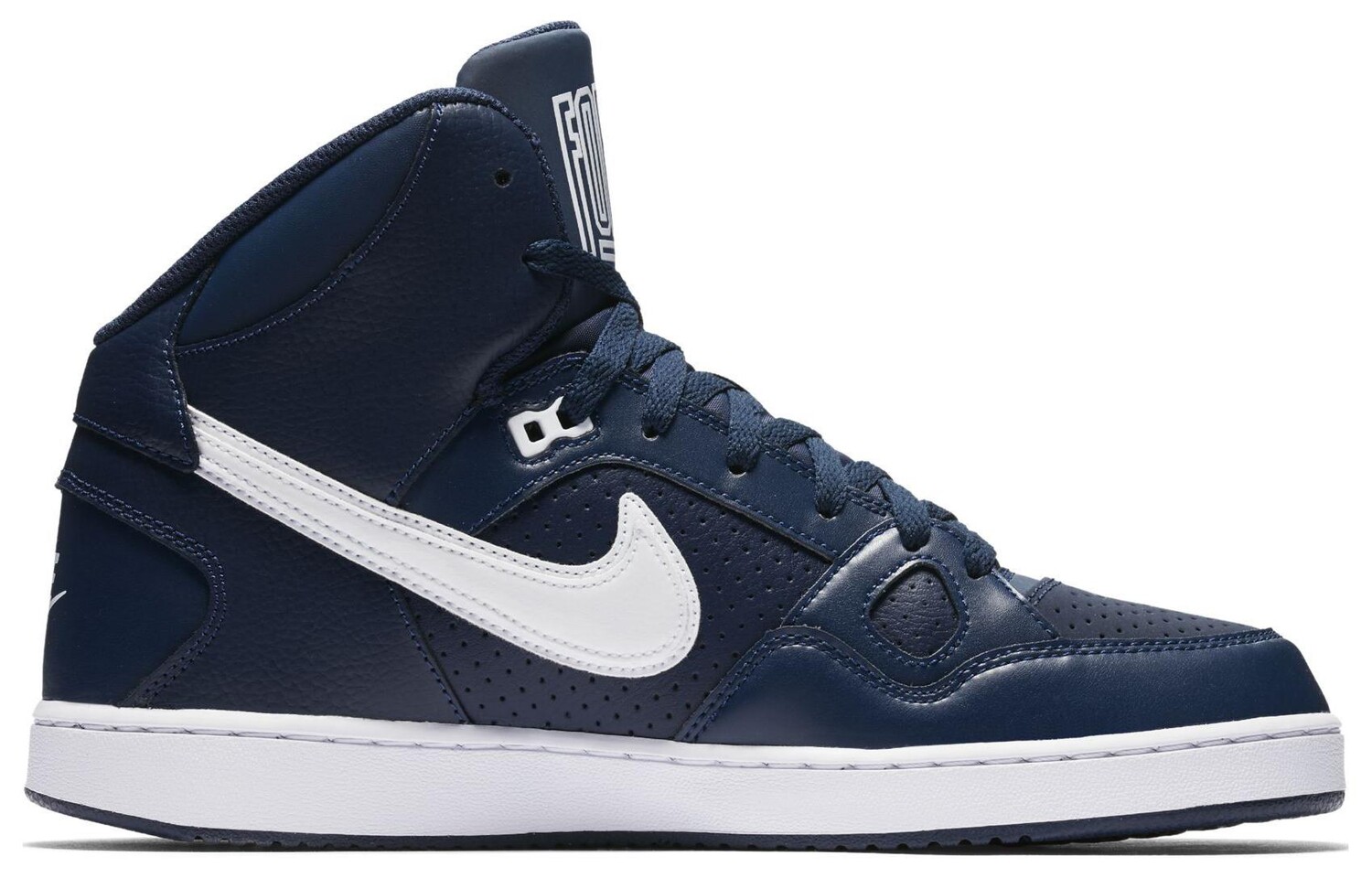 Кроссовки Nike Son Of Force Skateboarding Shoes Men Mid-top Deep Navy Blue/white, темно-синий — фото 2