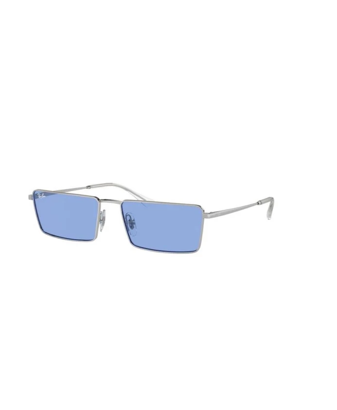 

Стильные серебристо-синие солнцезащитные очки. Ray-Ban, серый