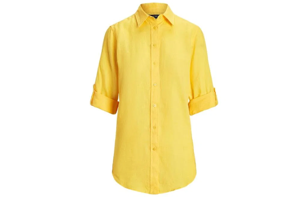 Рубашка женская желтая Polo Ralph Lauren
