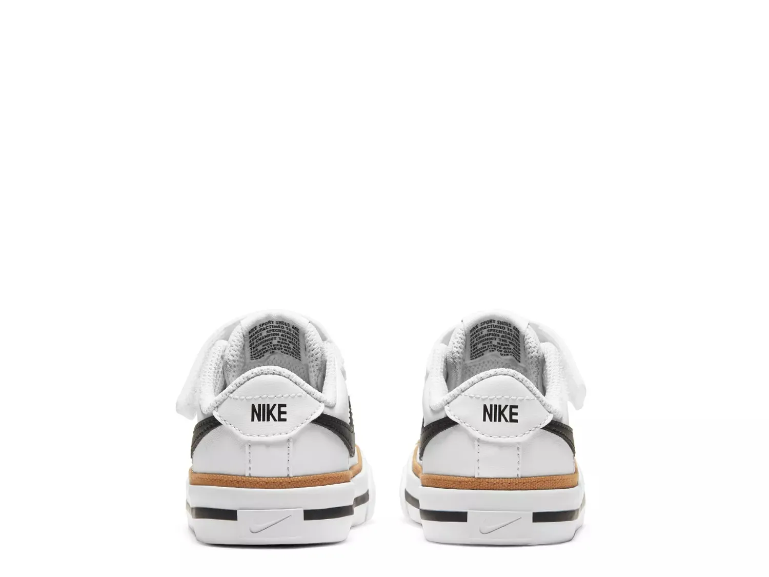 Кроссовки Nike Court Legacy — детские, белые/черные — фото 2