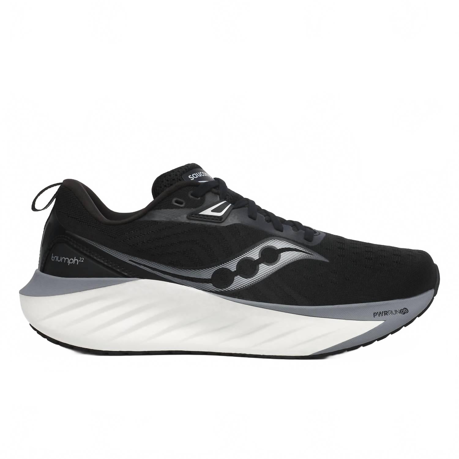 Женские кроссовки Triumph 22 в черно-белом цвете SAUCONY