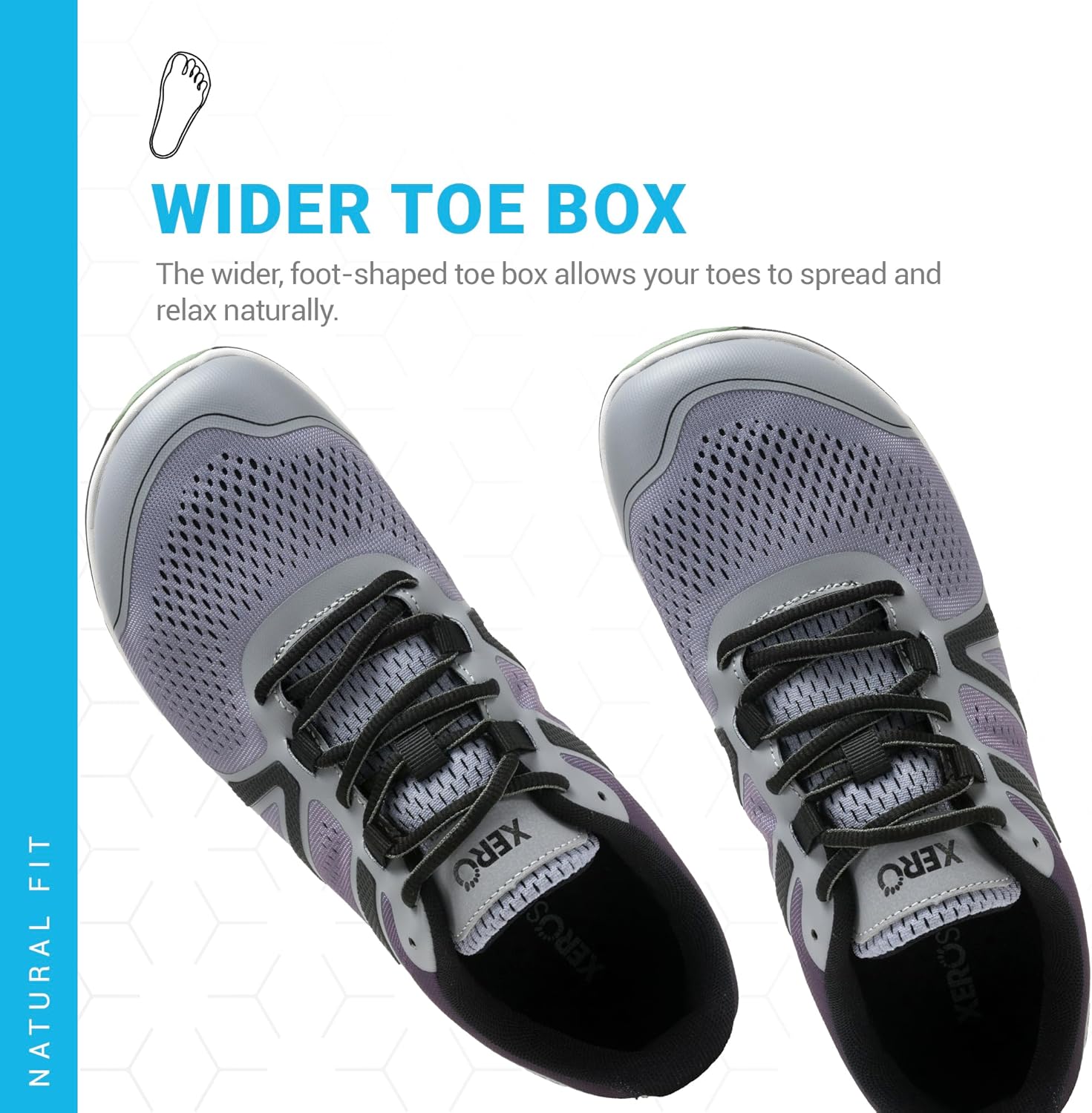 Мужские минималистичные кроссовки для бега Xero Shoes HFS II, Asphalt/Alloy — фото 2